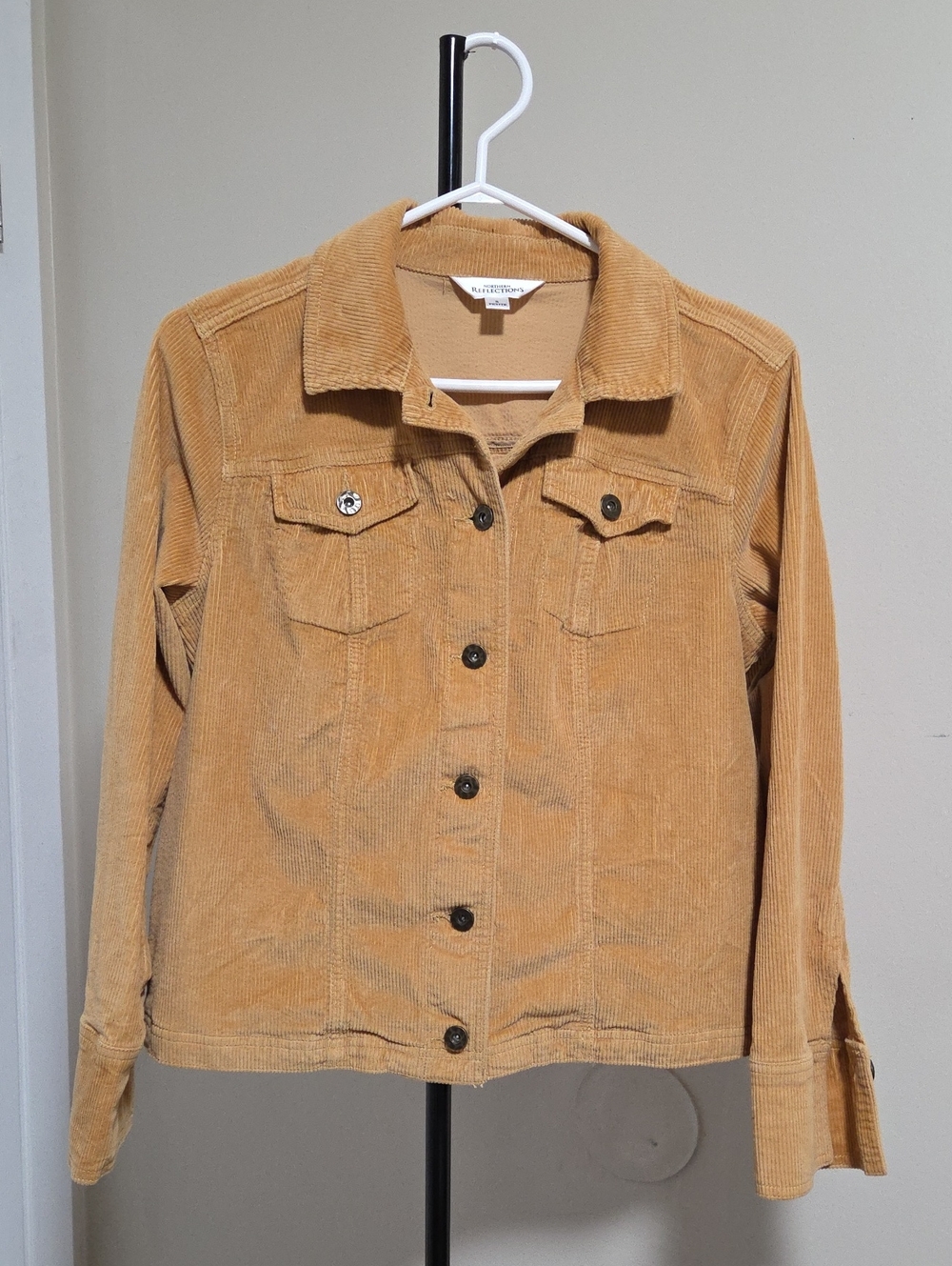 Northern Reflections Corduroy Jean Jacket in Camel